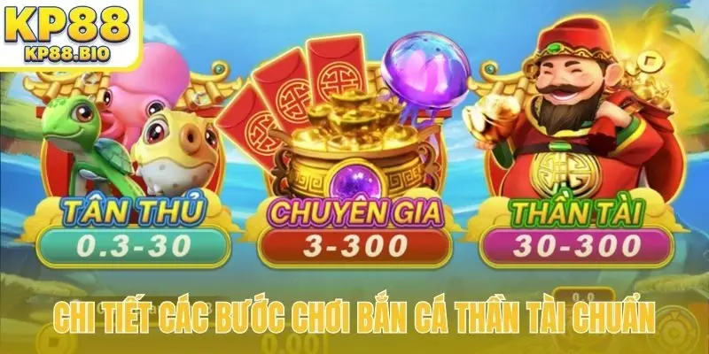 Chi tiết các bước chơi bắn cá Thần Tài chuẩn